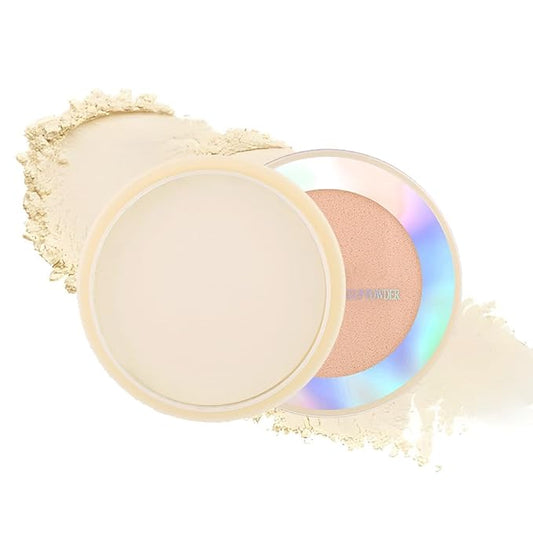 Oil Control Face Pressed Powder, Ultra-Fine Lightweight Face