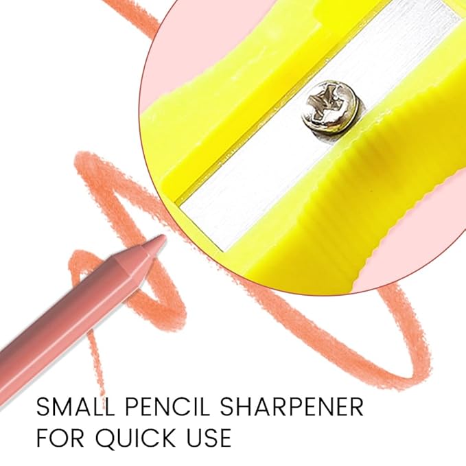 evpct 3Pcs Neutral Pale Orange Red Matte Long Lasting Wear Lip Liner Pencils Makeup Set for Shaping & Sculpting Lips, No Transfer Waterproof Pigmented Lip Liner Crayon lipliners Lipstick Pencil 7+8+13