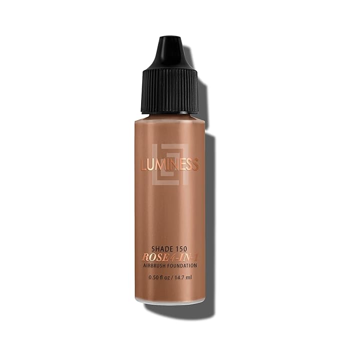 LUMINESS Rose 4-in-1 Airbrush Foundation - Shade 150, 0.50 oz