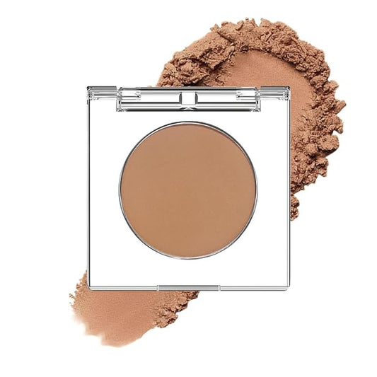 Monochrome Pressed Eyeshadow, Waterproof Neutral Powde Mini Eyeshadow, sombras para ojos, Talc, Paraben & Cruelty Free (H08#Matte Brown)