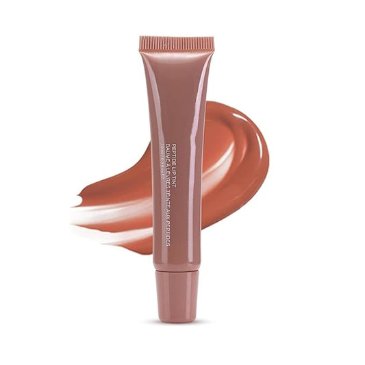 MAEPEOR Lip Glowy Balm 5 Colors Plumping Hydrating Lip Butter Balm and Nourishing Lip Care Lip Treatment Glossy Finish Non-sticky Tinted Lip Balm (02 Toast)