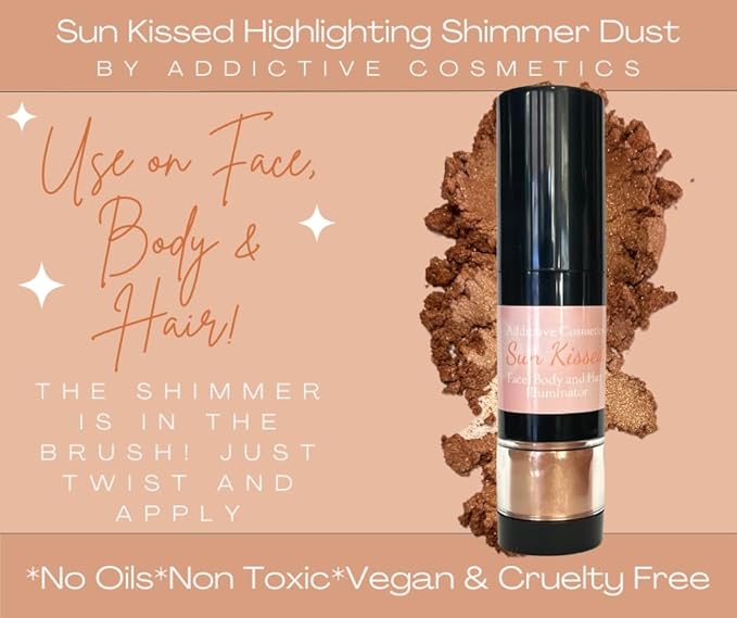 SUN KISSED Oil Free Mineral Shimmer Powder for Cruelty Free