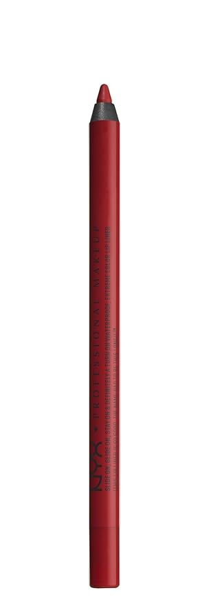 NYX PROFESSIONAL MAKEUP Slide On Lip Pencil, Lip Liner - Red Tape (Deep Red)