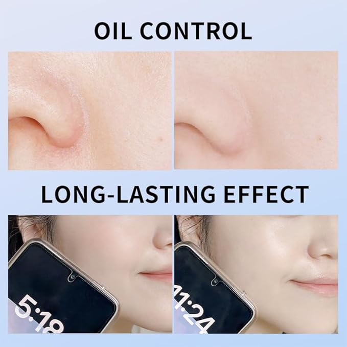 Oil Control Face Pressed Powder, Matte and Smooth