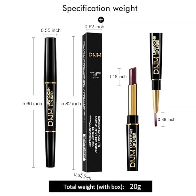 2-in-1 Antique Rose Lip Liner & Lipstick Set Kit for Women, Matte Lips Kit with Lip Liner Lip Stains Long Lasting Waterproof 24 Hour Lipstick and Lip Liners Combo Lipliners Pencil Set 04