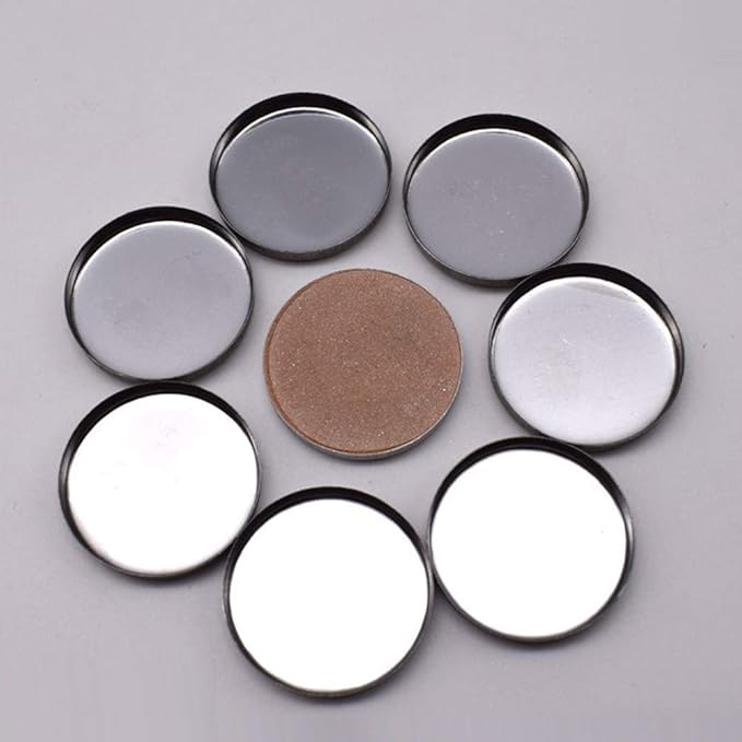 20 Pieces Empty Round Metal Tin Palette Pans