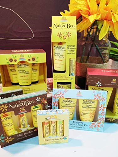 The Naked Bee Moisturizing Hand and Body Lotion, enriched with Orange Blossom(45 ml), Citron & Honey (1.5 oz), Coconut & Honey (1.5 fl oz), 3 Pack