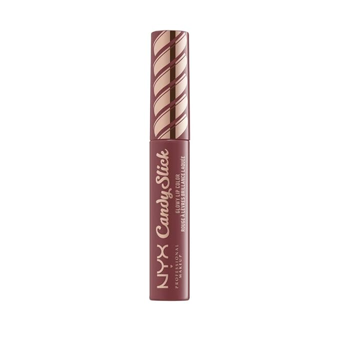 NYX PROFESSIONAL MAKEUP Candy Slick Glowy Lip Color Gloss - S'more Please (Neutral Mauve)