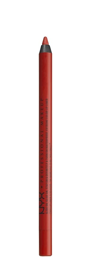 NYX PROFESSIONAL MAKEUP Slide On Lip Pencil, Lip Liner - Summer Tease (Bright Orange)