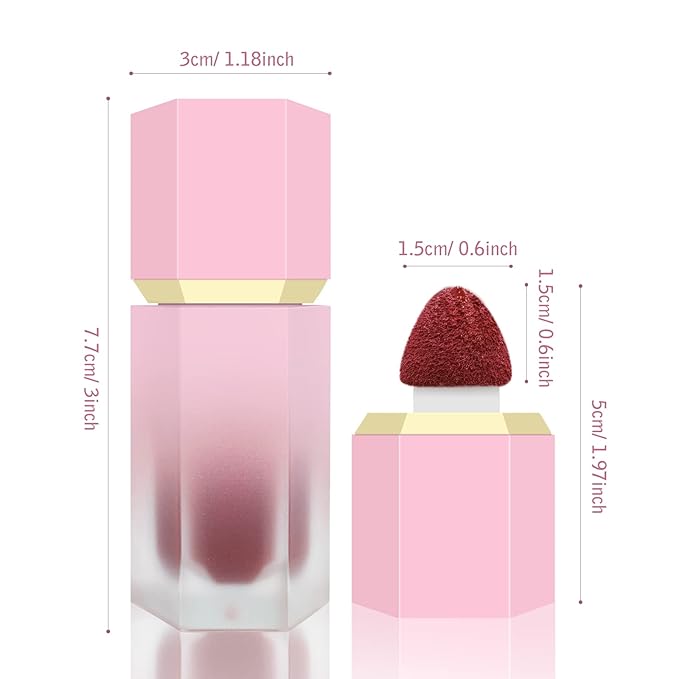 Liquid Blush for Cheeks, Soft Cream Blush with ARDOUR-Chili Red