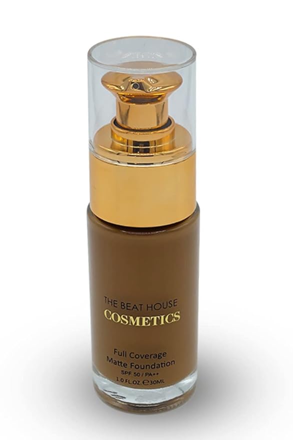 Full Coverage Matte Foundation (Pecan Tan) | SPF Stay |