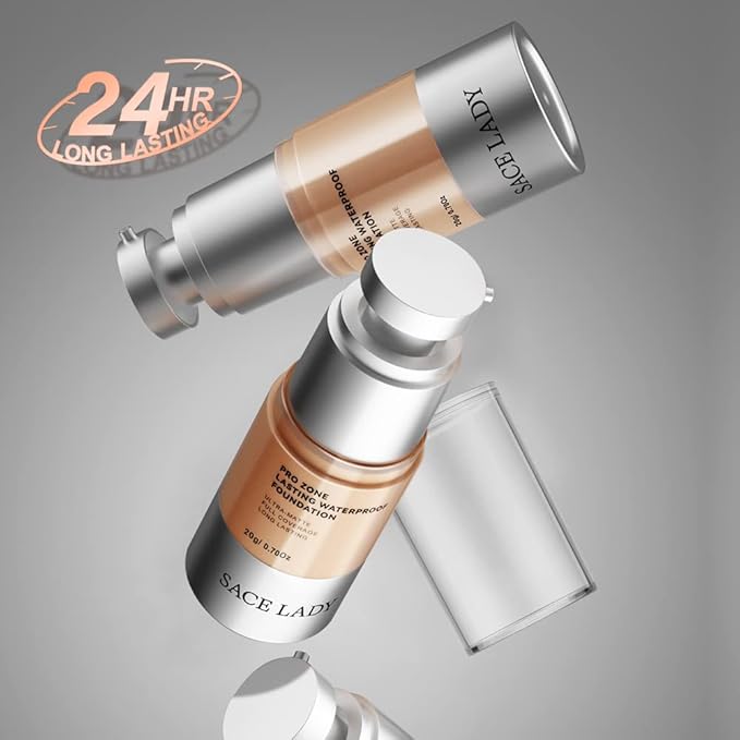 Ultra Matte Liquid Foundation Makeup, Full Coverage Shine 0.7Oz