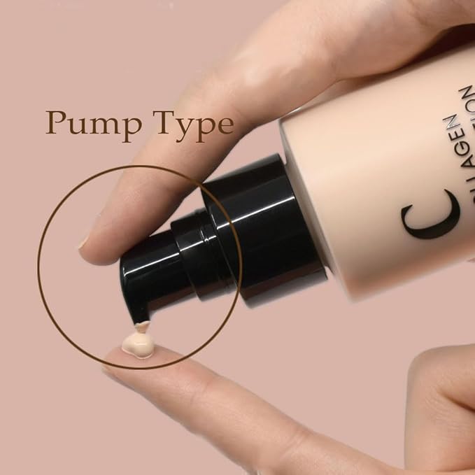 PS.PRETTYSKIN Collagen foundation for women, Long-Lasting Perfect Cove 100ml