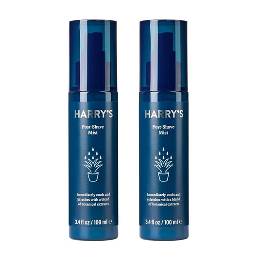Harry's Post Shave Mist, Alcohol-Free Formula made with Aloe, Eucalyputus, and Tea Tree, 3.4 Fl. Oz, Pack of 2