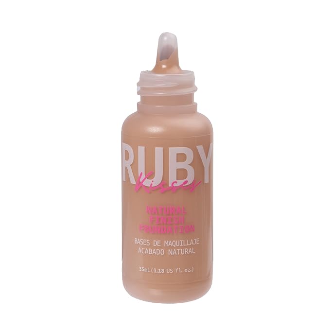 Ruby Kisses Liquid Foundation Medium Coverage, Lightweight, Natural