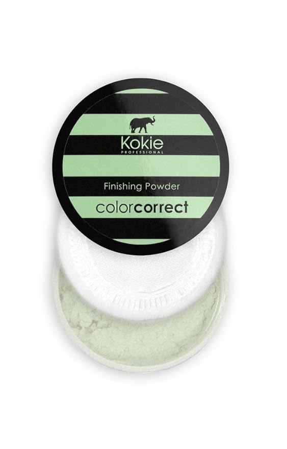 Kokie Cosmetics Setting Powders, Green - Redness Correction,