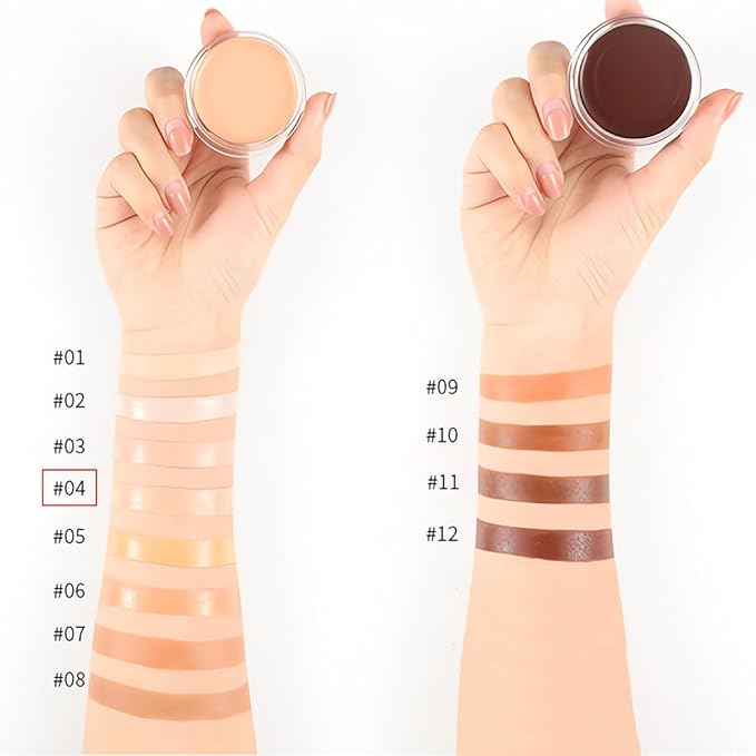 Kaely Cream Pot Concealer Full Coverage Set,Conceal Brighten