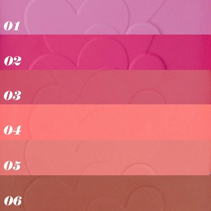 Single Coral Orange Matte Blush for Cheeks Face Blushes Makeup Palette, Rose Bean Monochrome Cream Blushes Palette Makeup for Older Women, Natural Pigmented Paleta de coral anaranjado monocromática 04