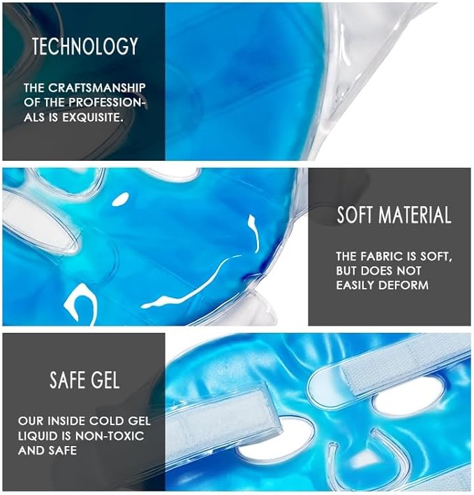 Ice face mask reusable,cold hot