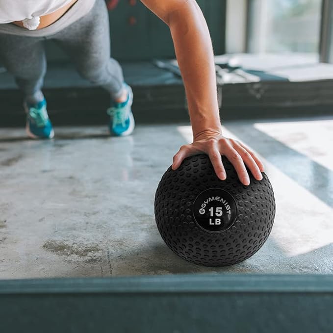 GYMENIST Weighted No Bounce Slam Ball Intensive Workout