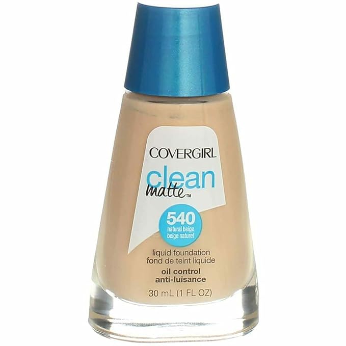 CoverGirl Clean Oil Control Liquid Makeup, Natural Beige Ounce Bottle
