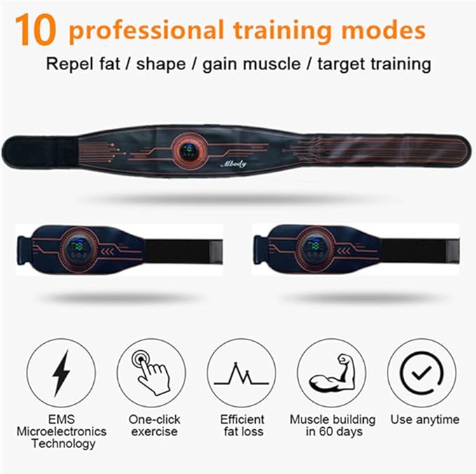 Fitness Workout Toner Abs Training Gear EMS Muscle 23''-60''