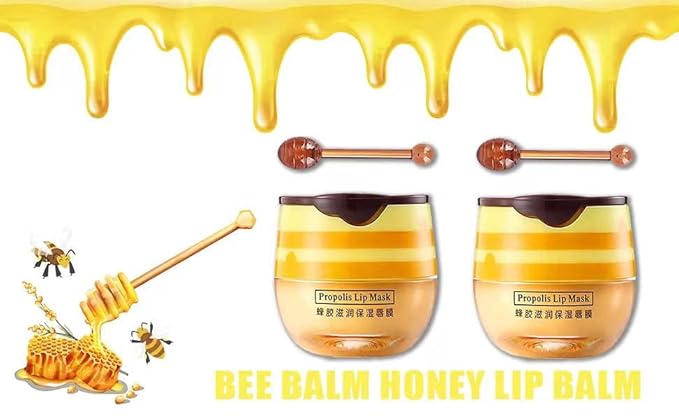 2PCS Honey Balm Lip Balm, Lip Aging