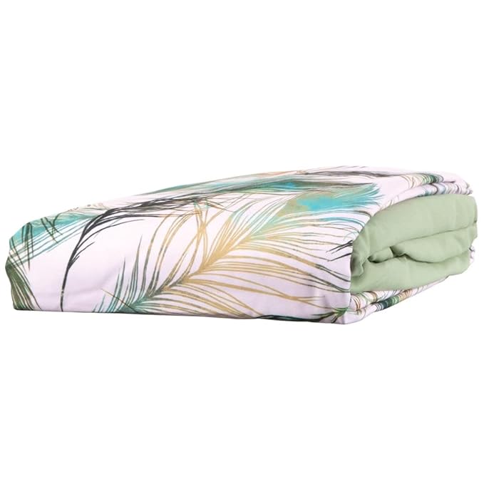 ForPro Professional Collection Designer Microfiber 3-Piece Massage Sheet Set, Green Whisp with Sage, Ultra-Light, Stain, and Wrinkle-Resistant Includes Flat and Fitted Sheet and Face Rest Cover