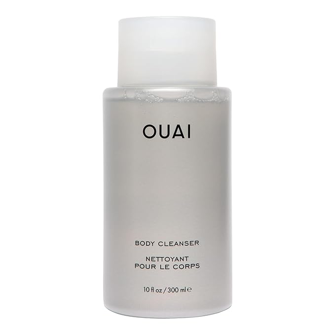 OUAI Body Cleanser, Dean Street - Foaming Body Wash with Jojoba Oil and Rosehip Oil to Hydrate, Nurture, Balance and Soften Skin - Paraben, Phthalate and Sulfate Free Skin Care Products (10 Fl Oz)