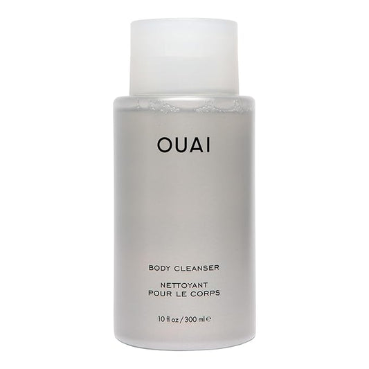 OUAI Body Cleanser, Dean Street - Foaming Body Wash with Jojoba Oil and Rosehip Oil to Hydrate, Nurture, Balance and Soften Skin - Paraben, Phthalate and Sulfate Free Skin Care Products (10 Fl Oz)