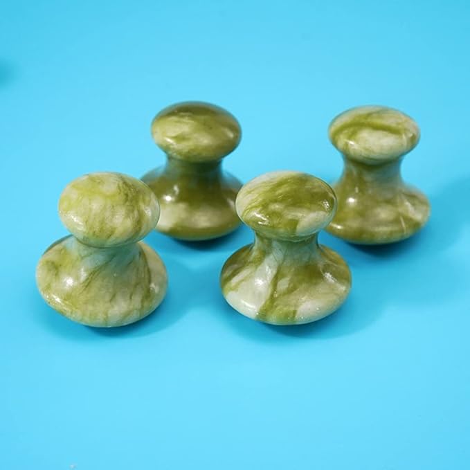 2 Pcs Mushroom Jade Gua Sha Relaxing