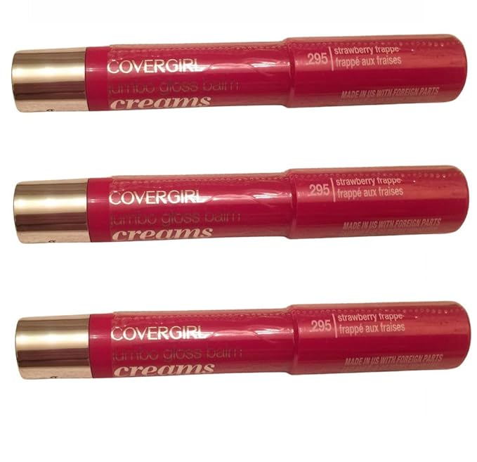 Pack of 3 Covergirl Jumbo Gloss Balm Creams, Strawberry Frappe 2953