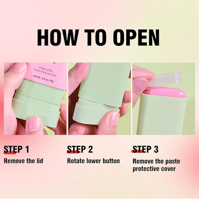 Soft Creamy Highlighter Blush Stick, Silky Smooth Shimmer