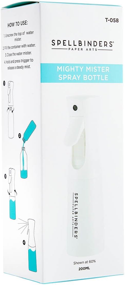 Spellbinders Mighty Mister Spray Bottle, White