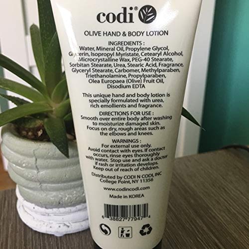 Codi Olive Hand & Body Lotion - Organic, Antioxidant & Vitamin Enriched, Soft & Fresh Skin, 750ml + 2x100ml Tubes