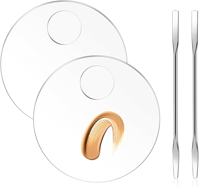 2 Pcs Makeup Palette Tray Clear Makeup Mixing