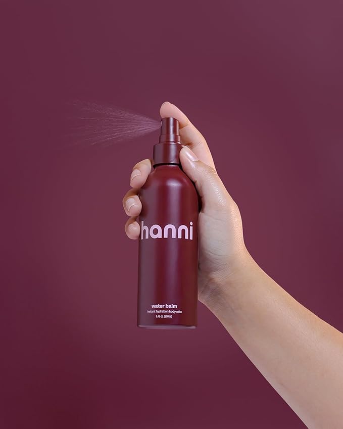 HANNI Water Balm Hydrating Body Mist, Moisturizer Spray with Hyaluronic Acid for All Skin Types, Lotion Replacement, 200 mL / 6.76 fl oz