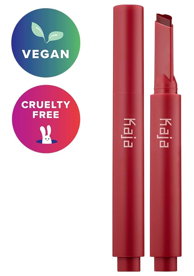 Kaja Lip Gloss - Heart Melter | High-shine, Glossy Finish, Flirty Cherry Red, Moisturize, 01 Too Hot, 0.04 Oz
