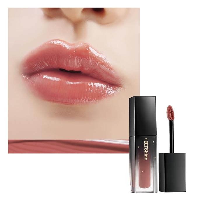 READY TO SHINE Fabulous Hydrating Lip Glow Oil/Lip Gloss-Clean Beauty #103 Nude Red, Nourishing Lightweight Natural Look, Enhances and Deeply Protects Lips, Cruelty Free, 0.14fl/oz.
