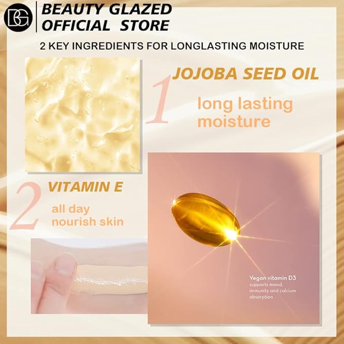 Beauty Glazed Soft Matte Silky Full Coverage Liquid Buff Beige)