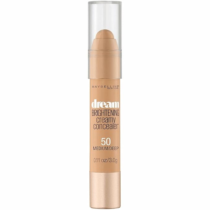 Maybelline New York Dream Brightening Creamy Concealer, Medium/Deep, 0.11 oz