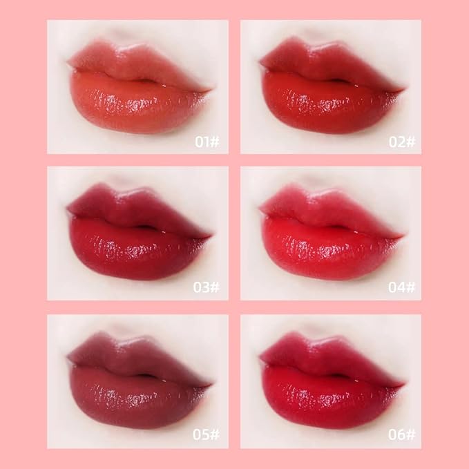 6 Colors Lip Tint Stain Set, Velvet Lip Tint Watery Stain Moisturizing Shimmery Mini Liquid Lipstick, Multi-use Lip and Cheek Tint, Long lasting Non-Stick Cup Waterproof Lip Color Makeup…