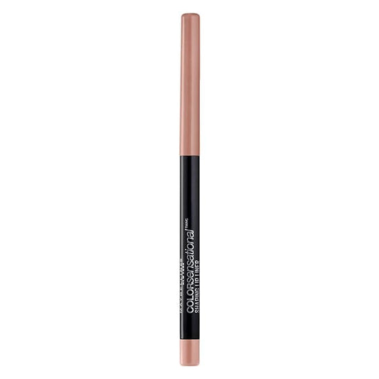 Maybelline Color Sensational Shaping Lip Liner with Self-Sharpening Tip, Nude Whisper, Nude, 1 Count