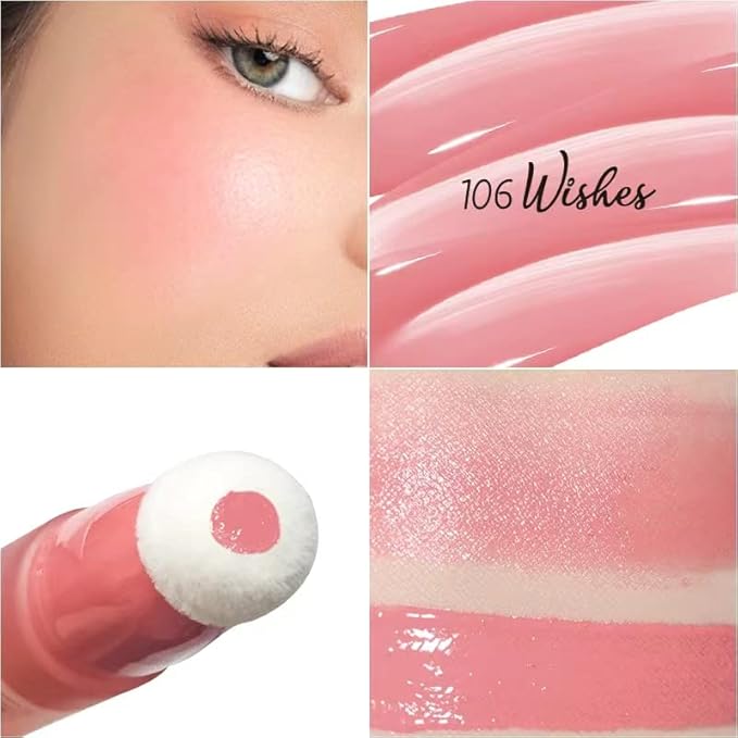 Blush Beauty Wand, Liquid Blush Contour Wand with Peach Pink