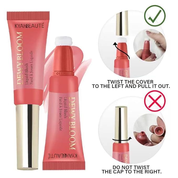 Blush Beauty Wand, Liquid Face Blush Contour Wand Cool Pink