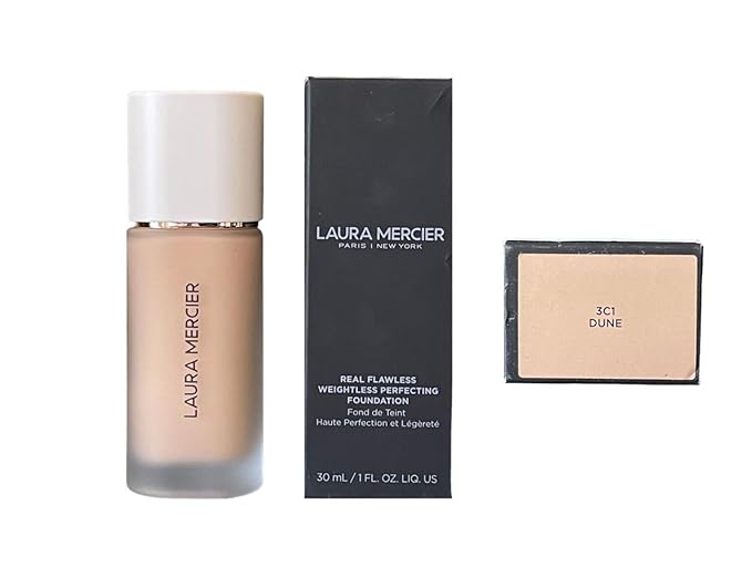 Laura Mercier Women's Real Flawless Foundation, 3C1 Dune, 30 mL 1 oz