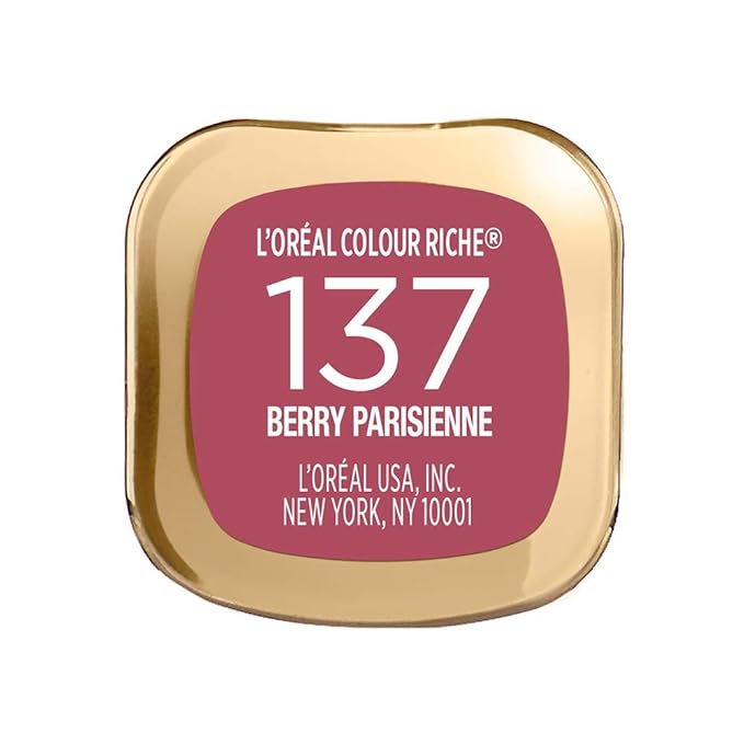 L’Oréal Paris Colour Riche Original Creamy, Hydrating Satin Lipstick with Argan Oil and Vitamin E, Berry Parisienne , 1 Count