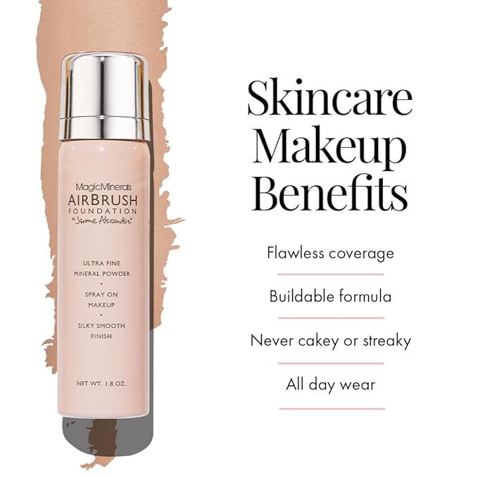 Jerome Alexander MagicMinerals AirBrush Foundation, Spray Makeup with