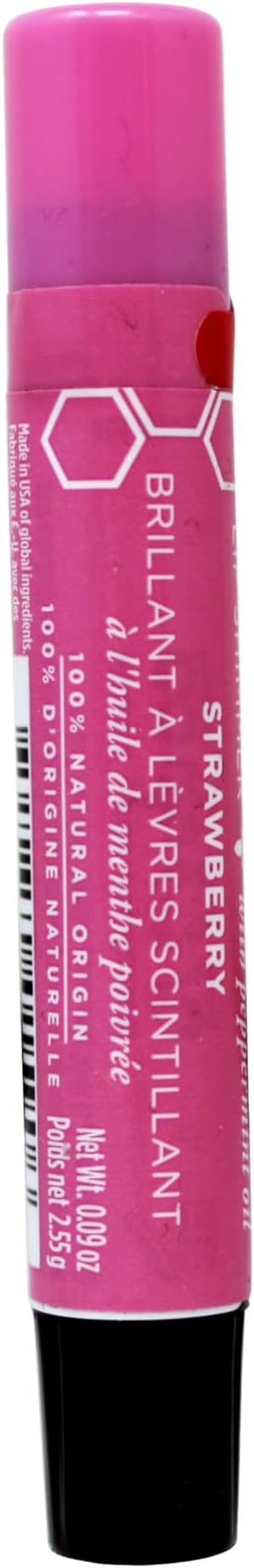 Burt's Bees Lip Shimmer Strawberry, 0.09 Ounce (Pack of 4)