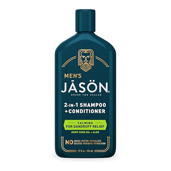 Jason Men's Calming 2-in-1 Shampoo and Conditioner, 12 oz